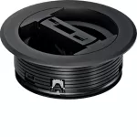 tehalit.VE-EE Przepust kablowy pod osłonę okrągłą >32mm tworzywo, czarny