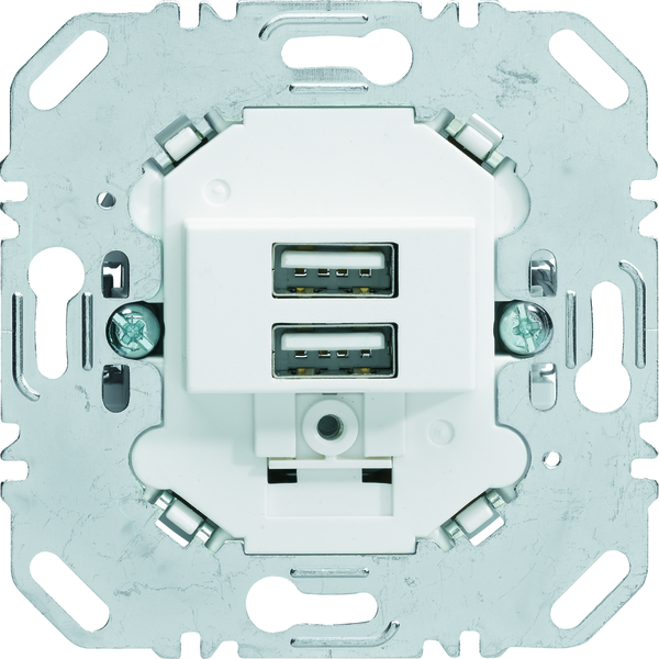 one.platform Mechanizm gniazda USB ładowania 3.0 A 230 V, biały, mat