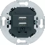 Mechanizm gniazda USB ładowania do serii obrotowych, 3.0 A 230 V, antracyt, mat