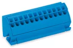Blok przyłączeniowy do szyn zbiorczych 10 x 3 12-bieg., niebieski