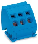 Blok przyłączeniowy do szyn zbiorczych 10 x 3 3-bieg., niebieski