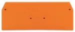 Ścianka końcowa/wewnętrzna gr. 2 mm, pomarańczowa 279-339
