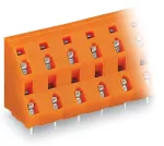 2-piętrowa złączka do płytek drukowanych 2,5 mm² RM 10,16 mm 8-bieg, pomarańczowa 736-804