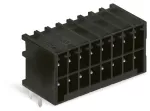 Wtyk THR, 2-rzędowy Pin lutowniczy 0,8 x 0,8 mm konstrukcja kątowa, czarny 713-1428/105-000