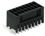 Wtyk THR, 2-rzędowy Pin lutowniczy 0,8 x 0,8 mm konstrukcja prosta, czarny 713-1406/105-000