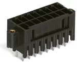 Wtyk THR, 2-rzędowy Pin lutowniczy 0,8 x 0,8 mm konstrukcja prosta, czarny 713-1403/117-000