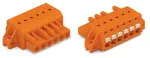 1-przewodowe gniazdo przycisk Push-in CAGE CLAMP®, pomarańczowa 2231-310/031-000