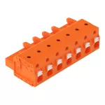 1-przewodowe gniazdo przycisk Push-in CAGE CLAMP®, pomarańczowa 2231-707/026-000