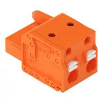 1-przewodowe gniazdo przycisk Push-in CAGE CLAMP®, pomarańczowa 2231-707/026-000