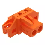 Gniazdo THT Pin lutowniczy 0,6 x 1,0 mm konstrukcja kątowa, pomarańczowa 232-269/031-000