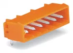 Wtyk THT Pin lutowniczy 1,0 x 1,0 mm konstrukcja kątowa, pomarańczowy 231-533/001-000