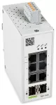 Switch przemysłowy zarządzalny; 6-Port 1000BASE-T; 1000BASE-SX/LX 2 gniazda; MAC Security; jasnoszary