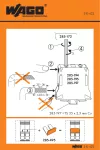 Naklejka z instrukcją obsługi do złączek silnoprądowych Seria 285