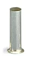 Tulejka przewodowa dla 0,5 mm² / AWG 22 bez kołnierza z tworzywa, srebrny 216-121