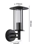 PAULMANN Oprawa elewacyjna CLASSIC IP44 max.15W E27 230V ciemnoszara