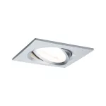 PAULMANN Oprawa do wbudowania NOVA LED wychylna GU10 6.5W 460lm 84x84mm 2700K 230V aluminium