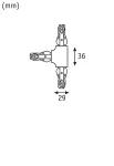 PAULMANN Łącznik stały T URail 230V czarny mat / tworzywo sztuczne