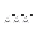 PAULMANN Oprawa do wbudowania NOVA COIN LED stała zestaw 6W 470lm 78mm 2700K IP44 230V szczotkowane żelazo