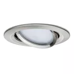 PAULMANN Oprawa do wbudowania NOVA COIN LED wychylna zestaw 3x6W 470lm 84mm 2700K IP23 230V szczotkowane żelazo / aluminium