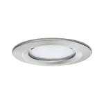 PAULMANN Oprawa do wbudowania NOVA COIN LED DIM stała zestaw 3x6W 470lm 78mm 2700K IP44 230V szczotkowane żelazo