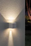 PAULMANN Oprawa elewacyjna CYBO LED 2x3W 2700K 355lm IP65 80x80mm 230V biały / aluminium