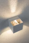 PAULMANN Oprawa elewacyjna CYBO LED 2x3W 2700K 355lm IP65 80x80mm 230V biały / aluminium
