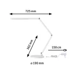 PAULMANN Lampka biurkowa FLEXBAR LED 9.5W DIM 700lm 3000/4000/6500K 230V biały / aluminium