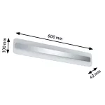 PAULMANN Oprawa ścienna LUKIDA LED nad lustro 9W 650lm 600mm IP44 230V chrom / biały