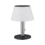 PAULMANN Lampka stołowa solarna LILLESOL LED 3-STEP .DIM 45lm 3000K IP44 stal nierdzewna / metal