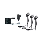 PAULMANN Reflektor ogrodowy Plug & Shine PIKE zestaw 3x3,5W 3000K IP67 24V antracyt / tworzywo sztuczne
