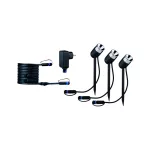 PAULMANN Reflektor ogrodowy Plug & Shine PIKE zestaw 3x3,5W 3000K IP67 24V antracyt / tworzywo sztuczne