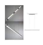 PAULMANN Lampa wisząca URail LENTO LED DIM 3x15.5W 3x1800lm 230V chrom matowy / aluminium