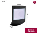 PAULMANN Oprawa elewacyjna PADEA LED 8.5W 550lm 3000K PIR+ zmierzchu IP44 230V antracyt / tworzywo sztuczne