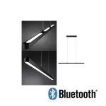 PAULMANN Lampa wisząca LENTO LED DIM SM Bluetooth 43W 1700lm 2700K-6000K 230V czarny / aluminium