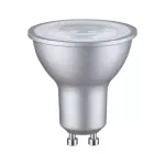 PAULMANN Źródło światła LED GU10 DIM 7W 460lm 36st. 2700K 230V srebrny mat / tworzywo sztuczne