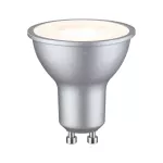 PAULMANN Źródło światła LED GU10 DIM 7W 460lm 36st. 2700K 230V srebrny mat / tworzywo sztuczne