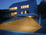 Plafoniera na zewnątrz z czujnikiem ruchu i zmierzchu DL VARIO Quattro LED srebrna 10W / 1000lm / 3000K