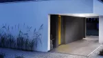 Plafoniera na zewnątrz z czujnikiem ruchu i zmierzchu DL VARIO Quattro LED srebrna 10W / 1000lm / 3000K