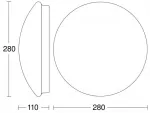 STEINEL Oprawa RS16 LED 9,5W Steinel z czujnikiem 958lm 4000K IP44 230V biały / tworzywo sztuczne