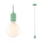 PAULMANN Lampa wisząca TILLA Neordic E27 max. 60W IP20 230V jasnozielony / metal