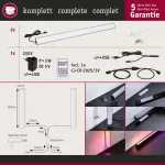 PAULMANN Listwa LED zestaw 2x60cm LIGHTBAR DYNAMIC RGB z pilotem 2x1W 230 / 5V DC