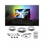 PAULMANN Zestaw taśma LED TV75 cali USB + pilot Dynamic Rainbow RGB 5W 5V czarny