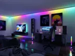 PAULMANN Zestaw taśma LED TV75 cali USB + pilot Dynamic Rainbow RGB 5W 5V czarny