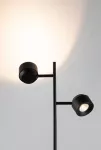 PAULMANN Lampa podłogowa PURIC PANE LED 2x3W 3-STEP DIM 2300lm 2700K 230V czarny / metal