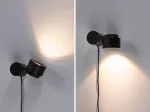 PAULMANN Lampa ścienno / stołowa PURIC PANE LED 3W 3-STEP DIM 300lm 2700K 230V czarny / metal