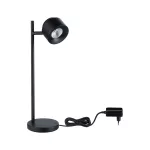 PAULMANN Lampa stołowa PURIC PANE LED 5,5W 3-STEP DIM 400lm 2700K 230V czarny / metal