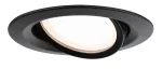 PAULMANN Oprawa do wbudowania NOVA PLUS COIN LED DIM wychylna zestaw 3x6W 470lm 84mm 2700K IP23 230V czarny matowy / aluminium