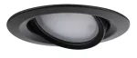PAULMANN Oprawa do wbudowania NOVA PLUS COIN LED DIM wychylna zestaw 3x6W 470lm 84mm 2700K IP23 230V czarny matowy / aluminium