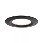 PAULMANN Oprawa do wbudowania NOVA PLUS COIN LED DIM stała zestaw 3x6W 470lm 78mm 2700K IP44 230V czarny matowy