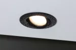 PAULMANN Oprawa do wbudowania NOVA PLUS COIN LED DIM wychylna zestaw 3x6W 470lm 93mm 2700K IP65 230V czarny matowy